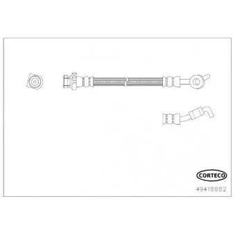 Flexible de frein CORTECO 49418882