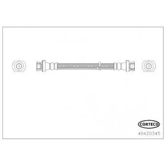 Flexible de frein CORTECO 49420345