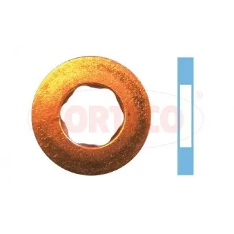 Bague d'étanchéité, porte-injecteur CORTECO 49430681