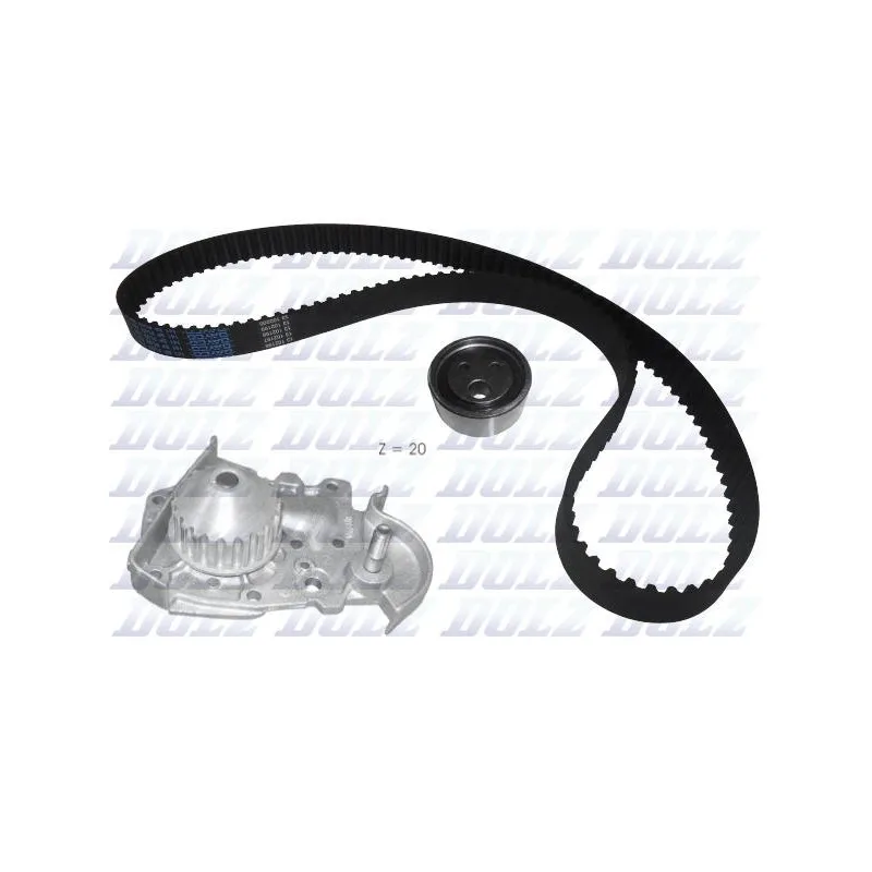 Pompe à eau + kit de courroie de distribution DOLZ KD018