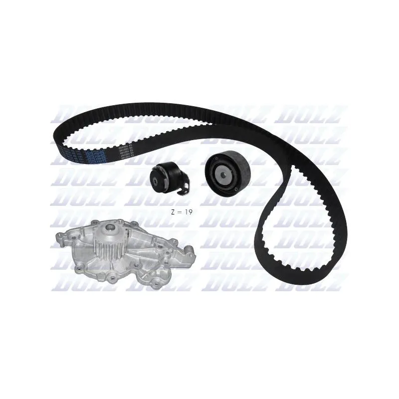 Pompe à eau + kit de courroie de distribution DOLZ KD019