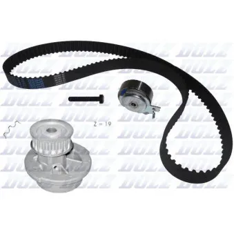 Pompe à eau + kit de courroie de distribution DOLZ KD021