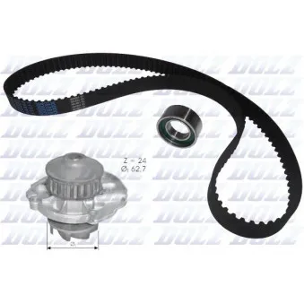 Pompe à eau + kit de courroie de distribution DOLZ KD022