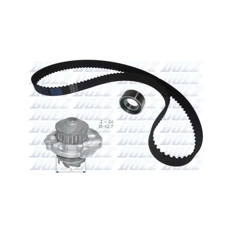 Pompe à eau + kit de courroie de distribution DOLZ KD022
