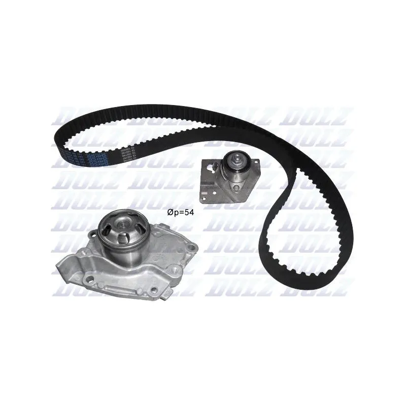 Pompe à eau + kit de courroie de distribution DOLZ KD027