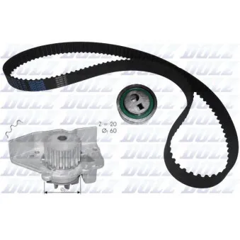 Pompe à eau + kit de courroie de distribution DOLZ KD030