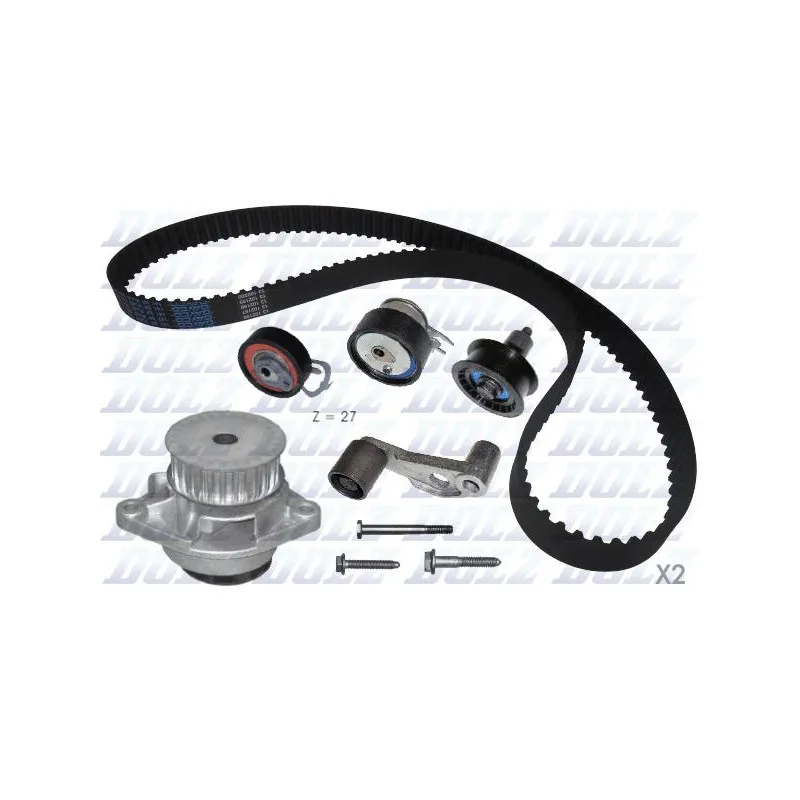 Pompe à eau + kit de courroie de distribution DOLZ KD035