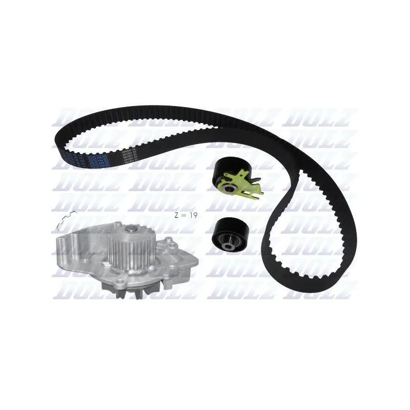 Pompe à eau + kit de courroie de distribution DOLZ KD038