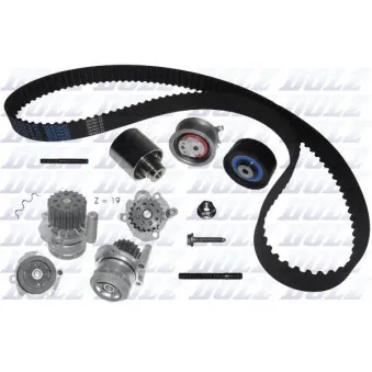 Pompe à eau + kit de courroie de distribution DOLZ KD047