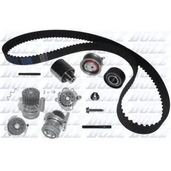 Pompe à eau + kit de courroie de distribution DOLZ KD048
