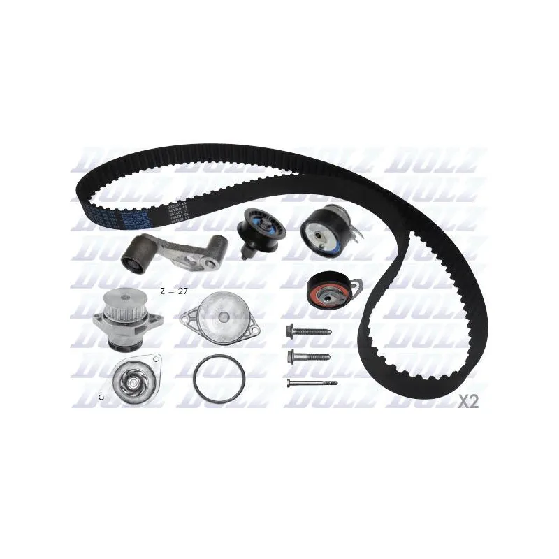 Pompe à eau + kit de courroie de distribution DOLZ KD051