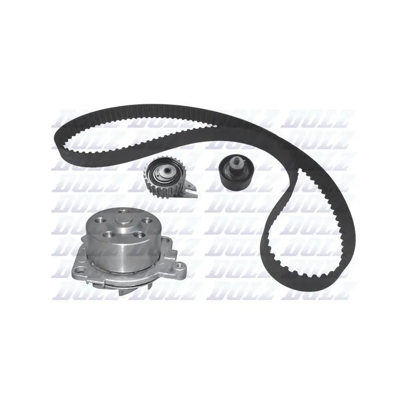 Pompe à eau + kit de courroie de distribution DOLZ KD086
