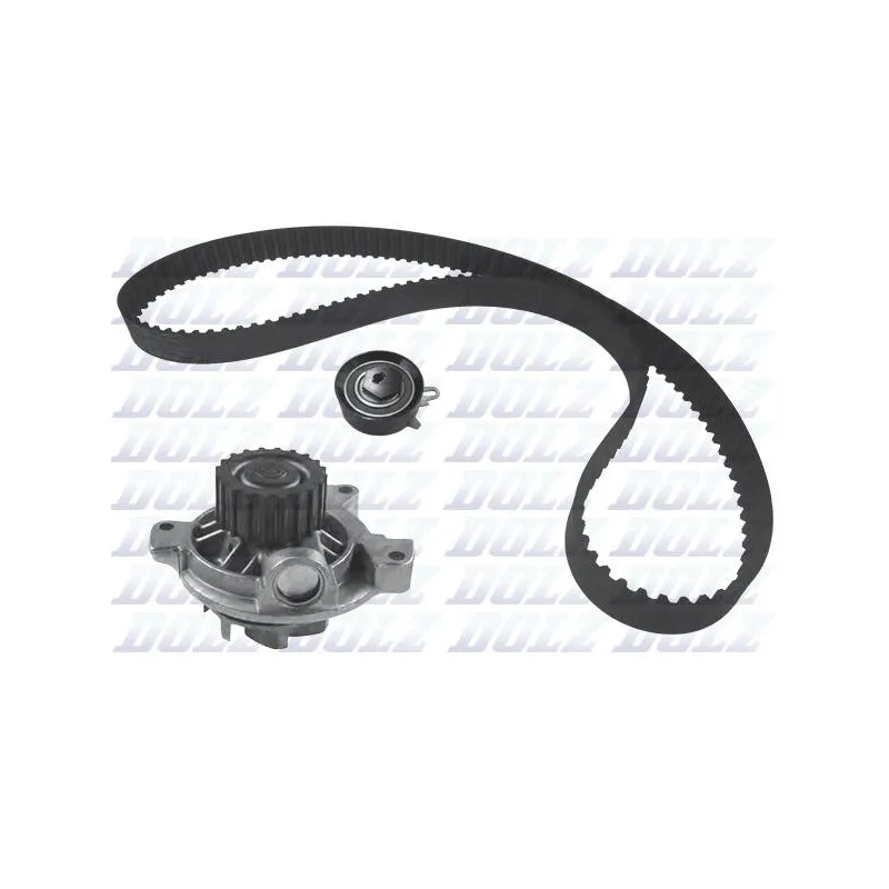 Pompe à eau + kit de courroie de distribution DOLZ KD087