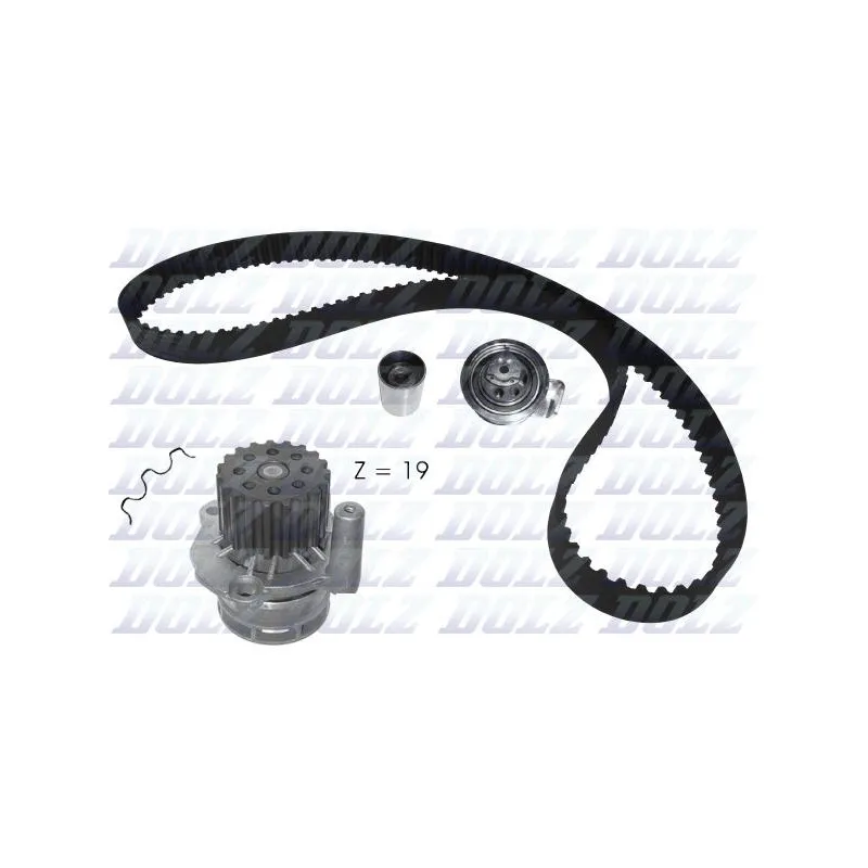 Pompe à eau + kit de courroie de distribution DOLZ KD105