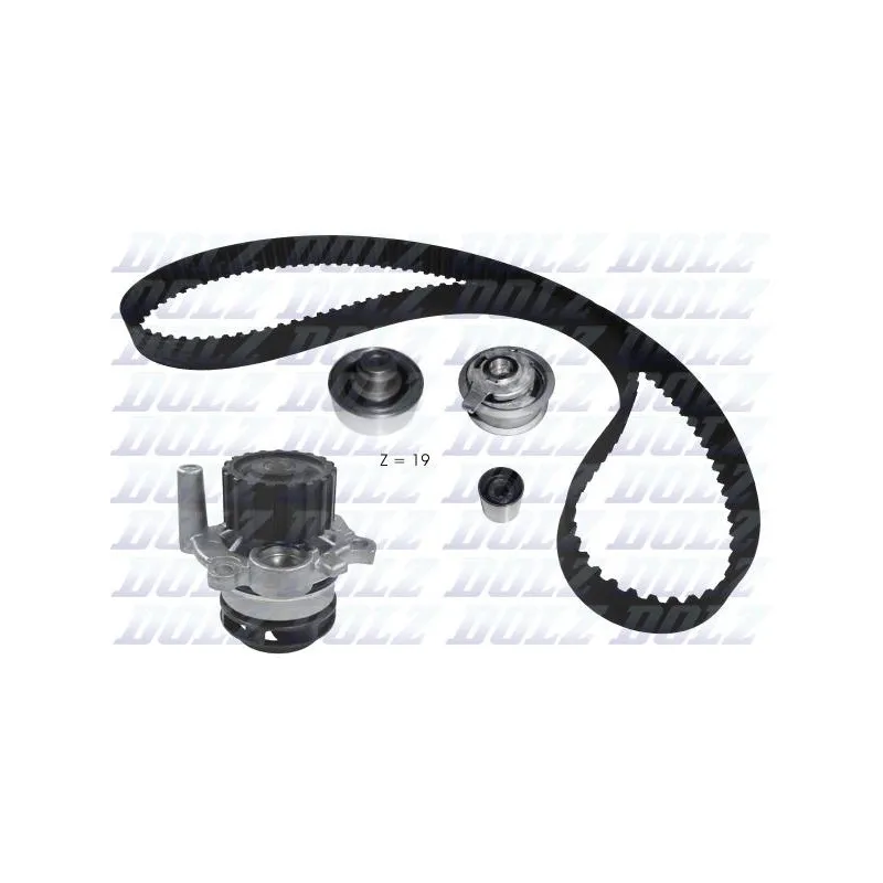 Pompe à eau + kit de courroie de distribution DOLZ KD108