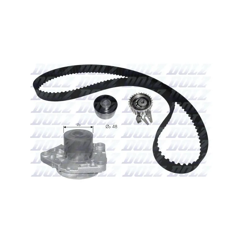 Pompe à eau + kit de courroie de distribution DOLZ KD109