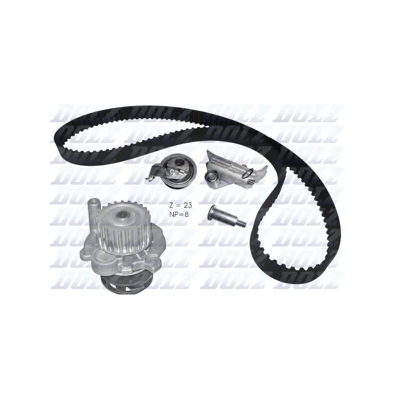 Pompe à eau + kit de courroie de distribution DOLZ KD110