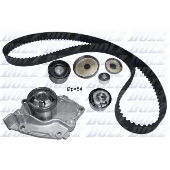 Pompe à eau + kit de courroie de distribution DOLZ KD117