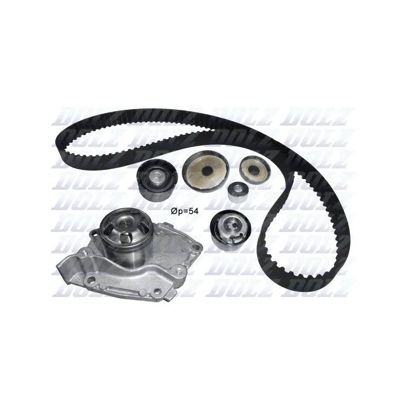 Pompe à eau + kit de courroie de distribution DOLZ KD117