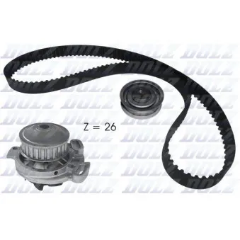 Pompe à eau + kit de courroie de distribution DOLZ KD122