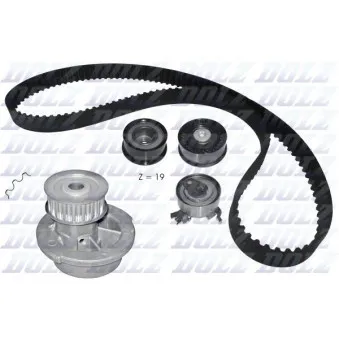 Pompe à eau + kit de courroie de distribution DOLZ KD124