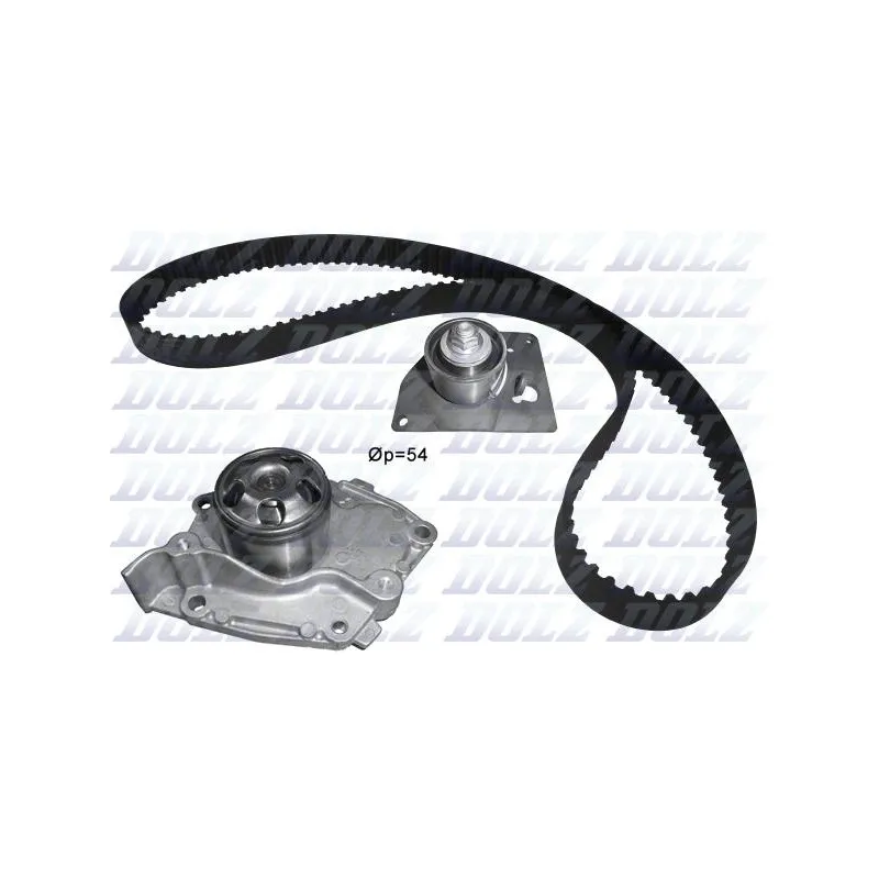 Pompe à eau + kit de courroie de distribution DOLZ KD128