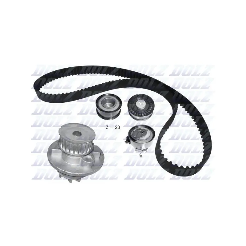 Pompe à eau + kit de courroie de distribution DOLZ KD132