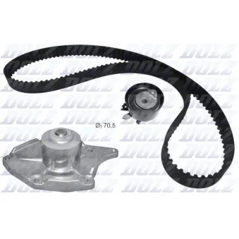 Pompe à eau + kit de courroie de distribution DOLZ KD133