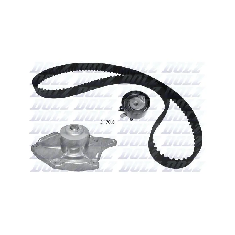 Pompe à eau + kit de courroie de distribution DOLZ KD133