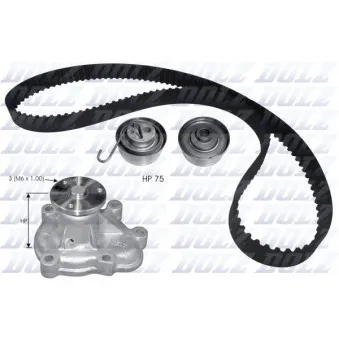 Pompe à eau + kit de courroie de distribution DOLZ KD137