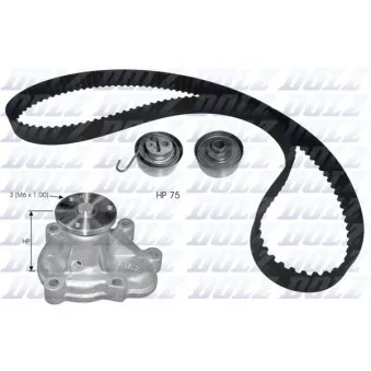Pompe à eau + kit de courroie de distribution DOLZ