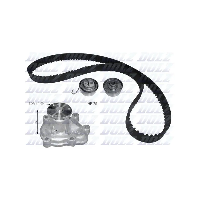 Pompe à eau + kit de courroie de distribution DOLZ KD142