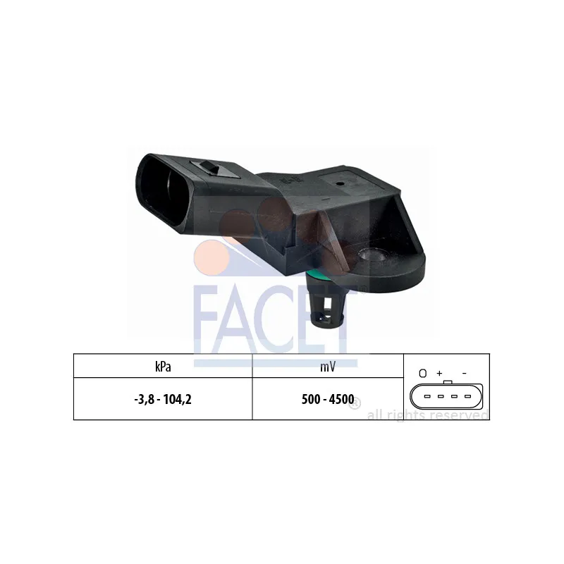 Capteur de pression, servofrein FACET 10.3280