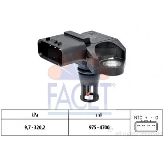 Capteur, pression de suralimentation FACET 10.3385