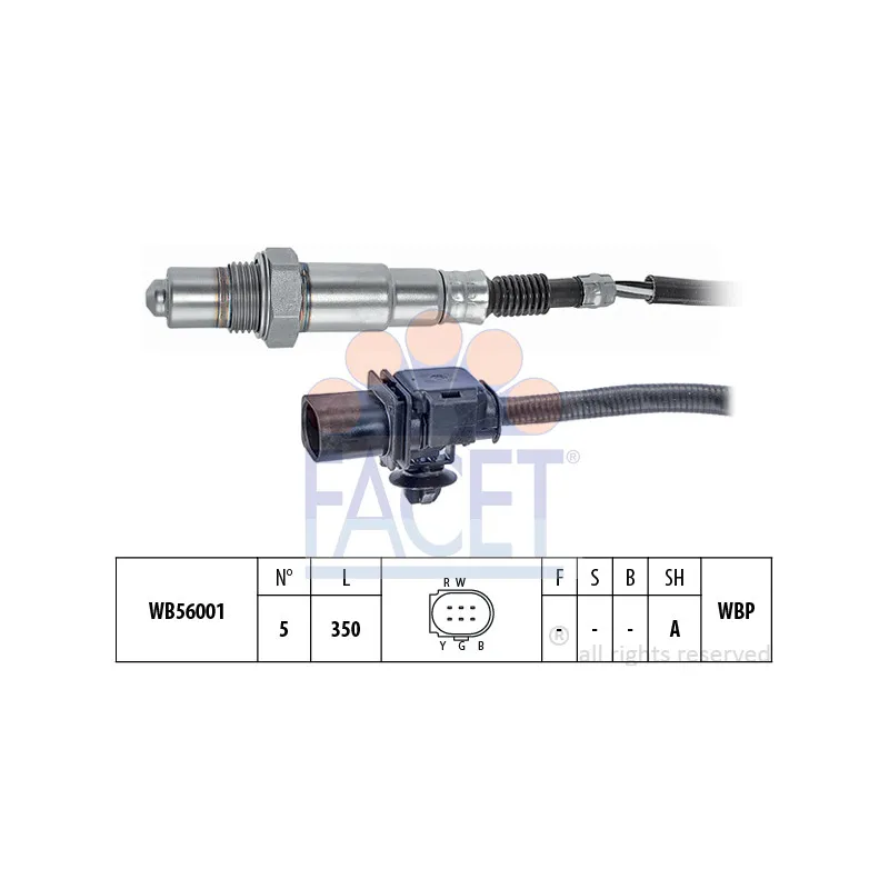 Sonde lambda FACET 10.8390