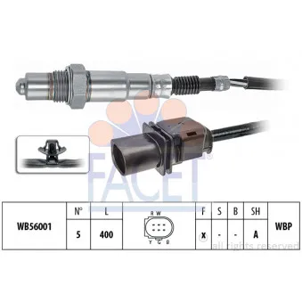 Sonde lambda FACET 10.8403