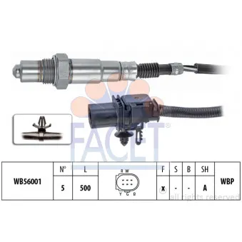 Sonde lambda FACET 10.8405
