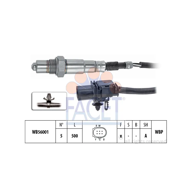 Sonde lambda FACET 10.8405