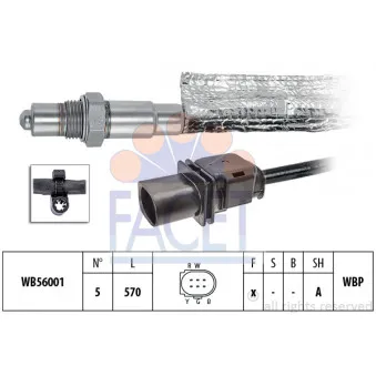 Sonde lambda FACET 10.8412
