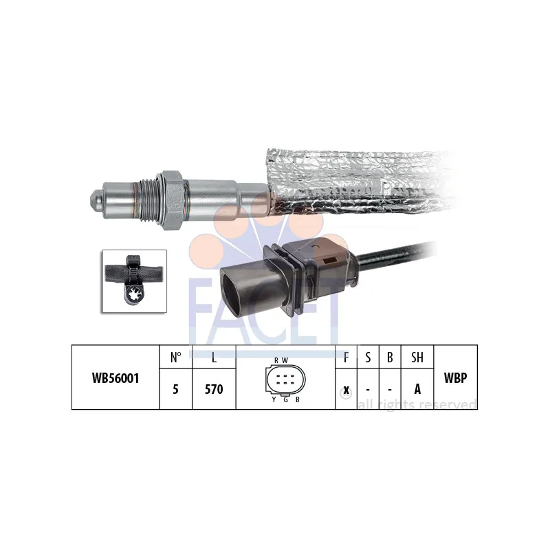 Sonde lambda FACET 10.8412