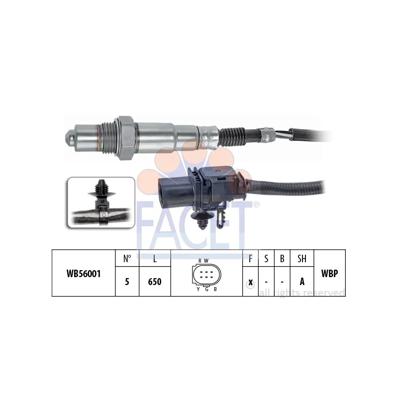Sonde lambda FACET 10.8414