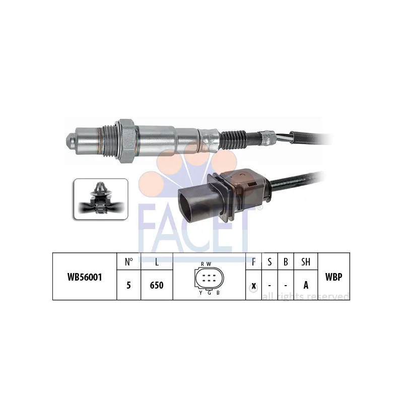 Sonde lambda FACET 10.8415