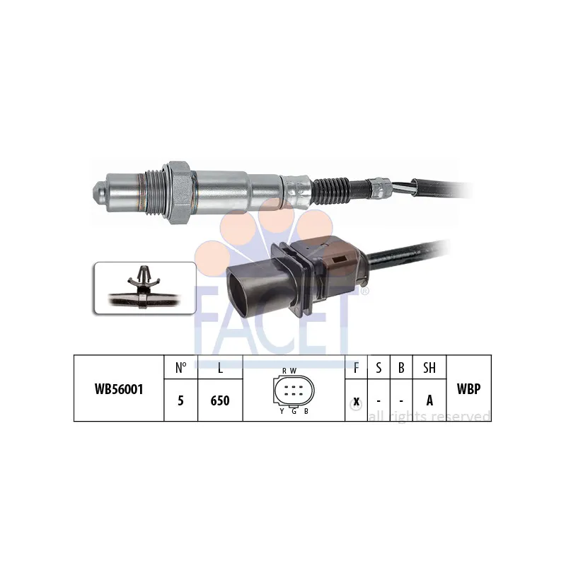 Sonde lambda FACET 10.8417