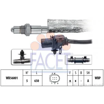 Sonde lambda FACET 10.8419