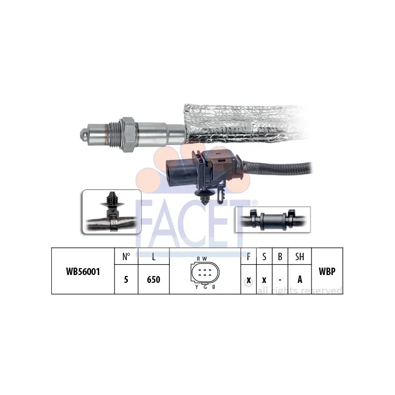 Sonde lambda FACET 10.8419
