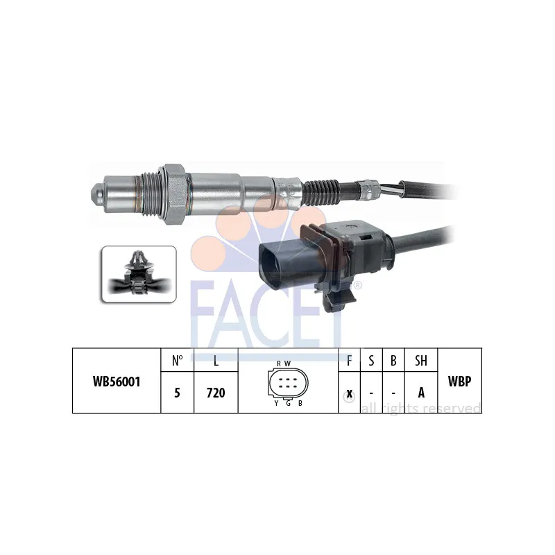 Sonde lambda FACET 10.8424