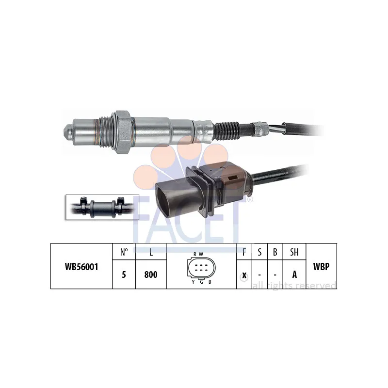 Sonde lambda FACET 10.8428