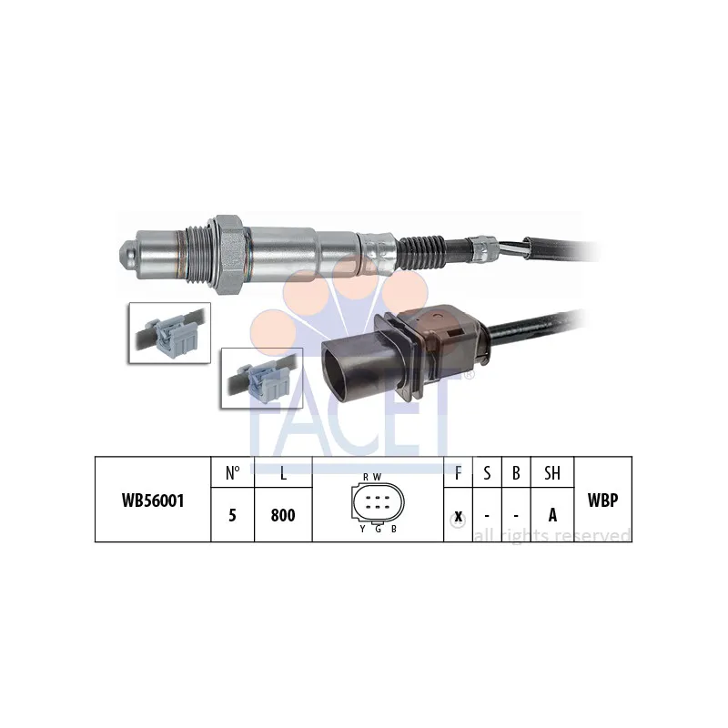 Sonde lambda FACET 10.8430