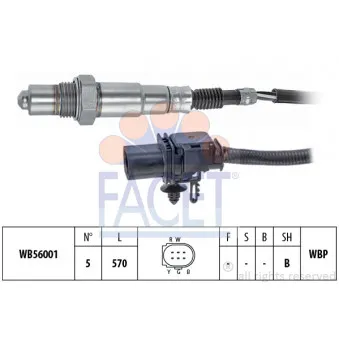 Sonde lambda FACET 10.8437