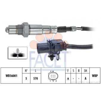 Sonde lambda FACET 10.8438